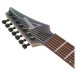 Ibanez RGA742EX, Black Aurora Burst Matte - headstock