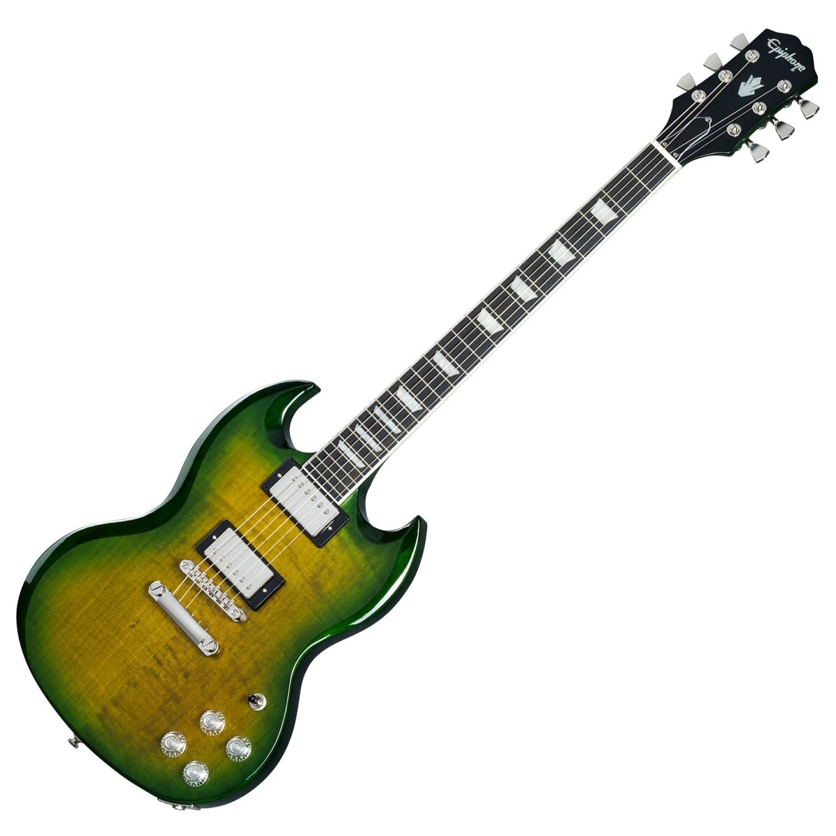 Click to view product details and reviews for Epiphone Sg Modern Figured Iguana Burst.