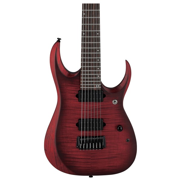 Ibanez RGD721FA 7-String, Stained Wine Red Burst Flat - body