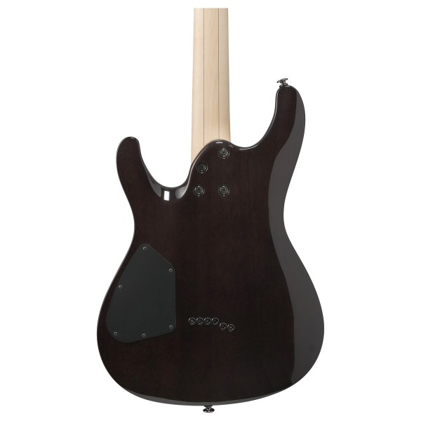 Ibanez S6621AH Prestige, Transparent Gray Burst - back of body