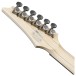 Ibanez S6621AH Prestige, Transparent Gray Burst - back of headstock