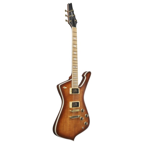 Ibanez IC420MFM, Caramel Burst Low Gloss - side view