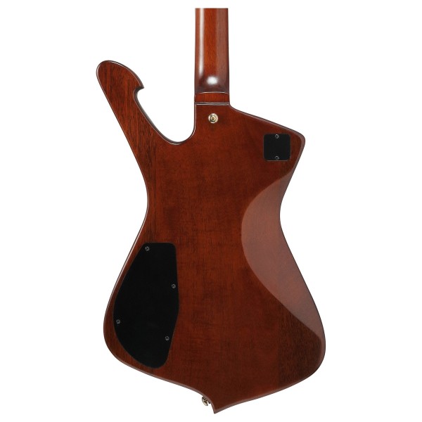 Ibanez IC420MFM, Caramel Burst Low Gloss - back of body
