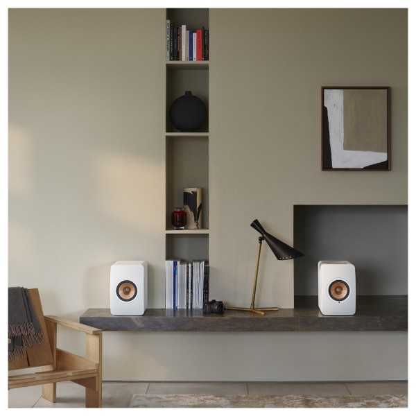 KEF LS50W MKII Wireless Speakers (Pair), Mineral White (7)