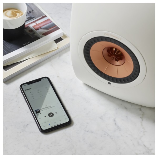 KEF LS50W MKII Wireless Speakers (Pair), Mineral White (8)