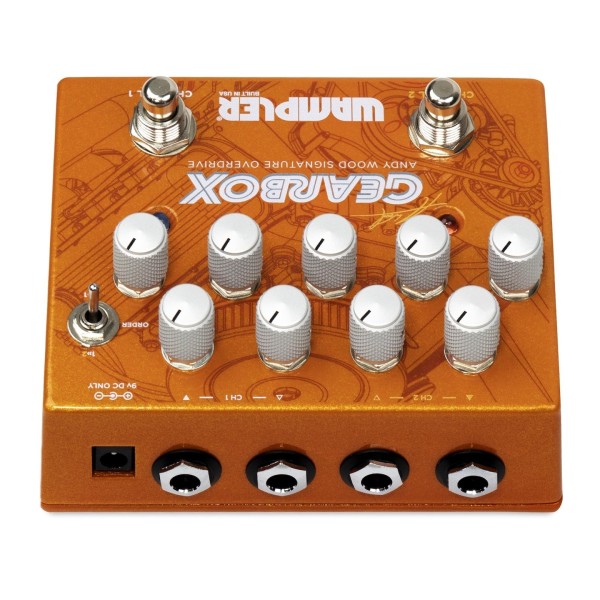 Wampler Gearbox Andy Wood Signature Pedal Back