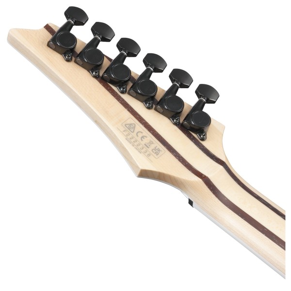 Ibanez RG5121RET Prestige, Polar Lights - back of headstock