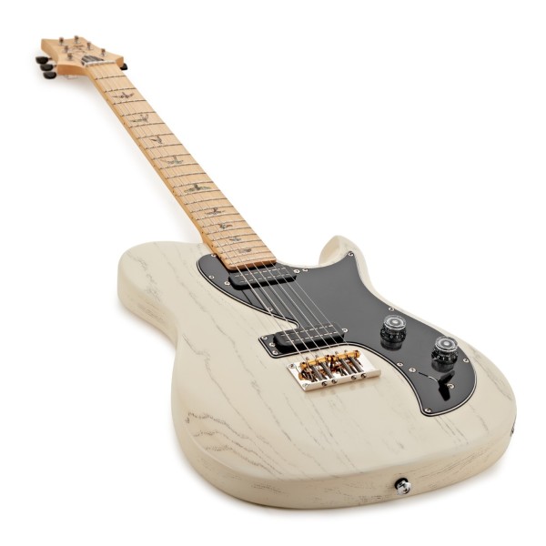 PRS SE NF3 MN, White Doghair (2026) - angled shot