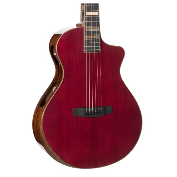 Cort Masterpiece Modern Limited Edition Electro Acoustic, Burgundy - Body 2