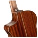 Cort Masterpiece Modern Limited Edition Electro Acoustic, Burgundy, Body Back 