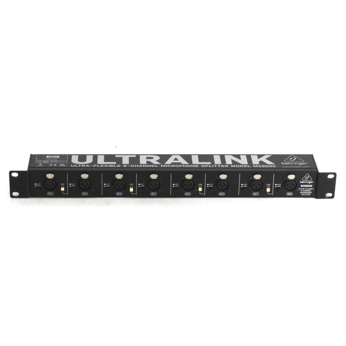 Behringer ULTRALINK MS8000 8-Kanal-Mikrofon-Splitter | Gear4music
