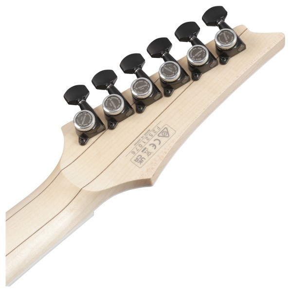 Ibanez RGR662AHBF Prestige, Weathered Black - back of headstock