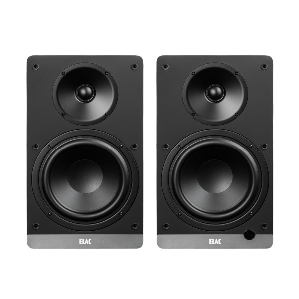 ELAC Debut ConneX DCB61 Active Speakers (Pair), White - Front view, pair, passive and active