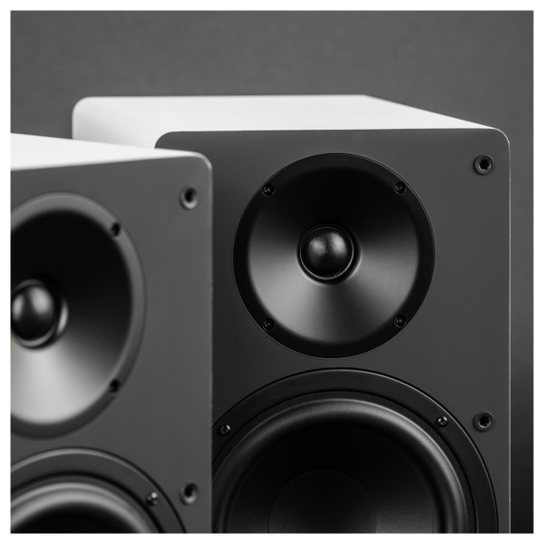 ELAC Debut ConneX DCB61 Active Speakers (Pair), White - Detail image, pair, active and passives, tweeters