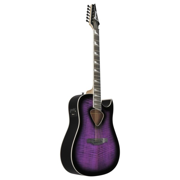 Ibanez ALT50FA, Transparent Violet Sunburst - angled shot