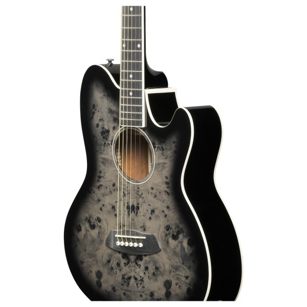 Ibanez TCY10PA, Transparent Brown Black Burst - body