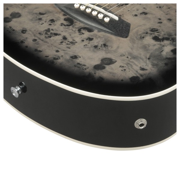 Ibanez TCY10PA, Transparent Brown Black Burst - jack socket
