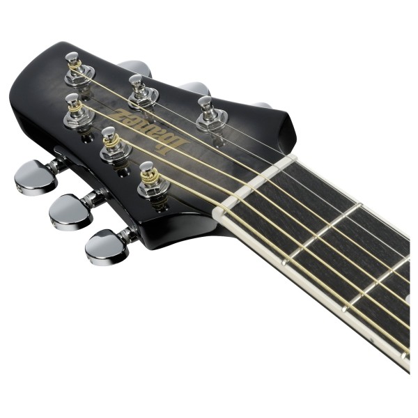 Ibanez TCY10PA, Transparent Brown Black Burst - headstock