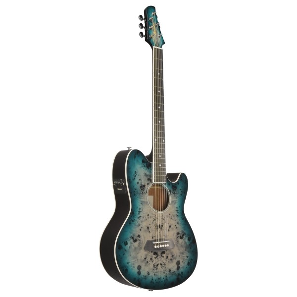 Ibanez TCY10PA, Cosmic Blue Starburst - side view