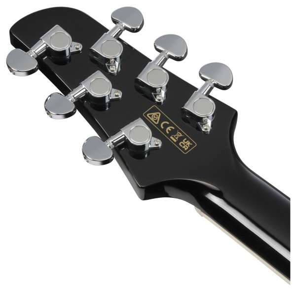 Ibanez TCY10PA, Cosmic Blue Starburst - back of headstock