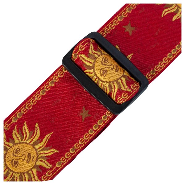 Levys Jacquard Weave W Leather Back & Ends 2 Sun Design, Red