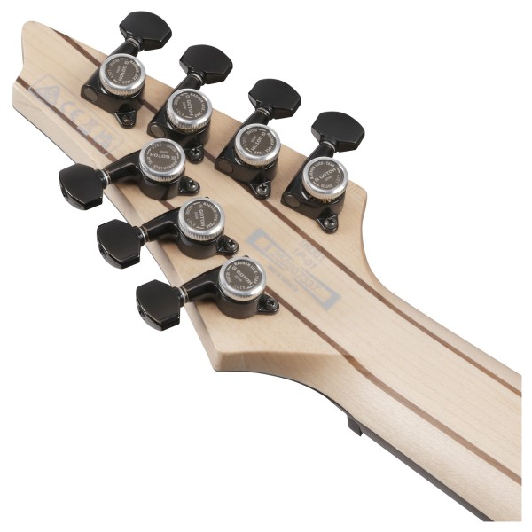 Ibanez A527 Alpha 7-String Multiscale, Iron Pewter - back of headstock