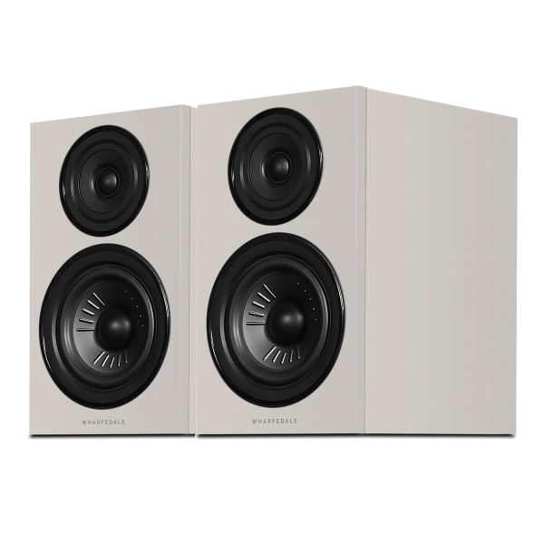 Wharfedale Diamond 12.2i Bookshelf Speakers (Pair), Grey - main grey dual front 