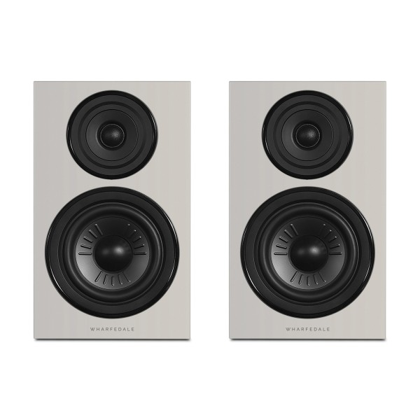 Wharfedale Diamond 12.2i Bookshelf Speakers (Pair), Grey - front dual 