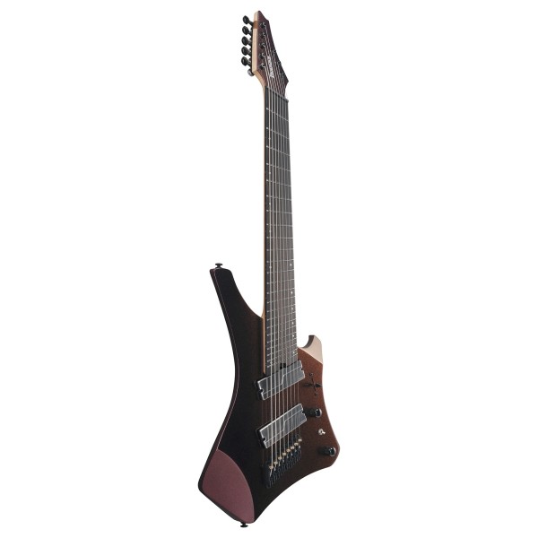 Ibanez A528 Alpha 8-String Multiscale, Coral Mirage - side view