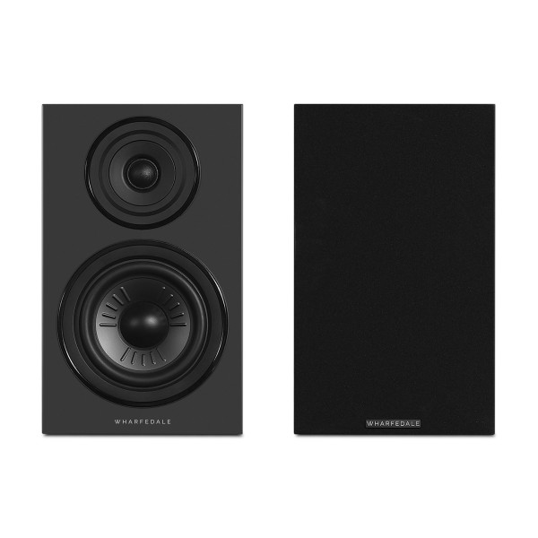 Wharfedale Diamond 12.2i Bookshelf Speakers (Pair), Walnut opposing front 