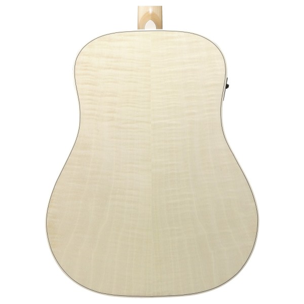 Ibanez AAD77M1E Advanced Acoustic, Open Pore Antique White - back of body