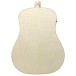 Ibanez AAD77M1E Advanced Acoustic, Open Pore Antique White - back of body