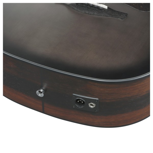 Ibanez AAD70CE Advanced Acoustic, Transparent Charcoal Burst - jack and DI