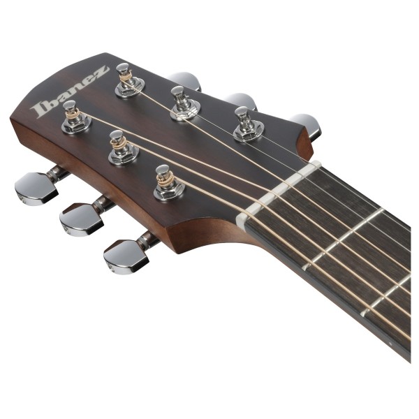 Ibanez AAD54E Advanced Acoustic, Open Pore Mahogany Sunburst - headstock