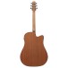 Ibanez AAD51LCE Advanced Acoustic Left Handed, Dark Violin Sunburst - back