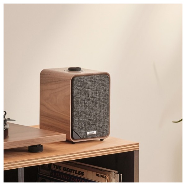 Pro-Ject T1 EVO Turntable & Ruark Audio MR1 MK3 Bookshelf Speaker Bundle, Walnut