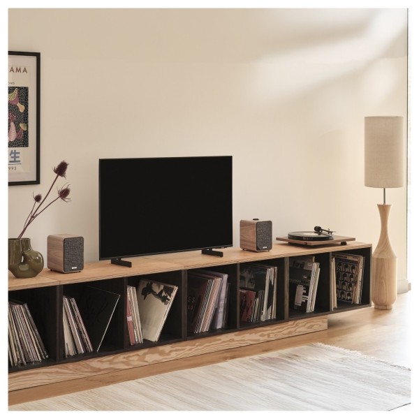 Pro-Ject T1 EVO Turntable & Ruark Audio MR1 MK3 Bookshelf Speaker Bundle, Walnut - lifestyle 4