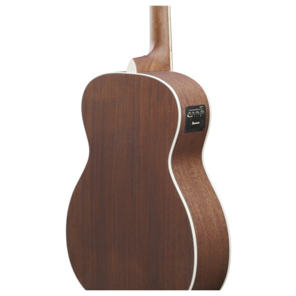 Ibanez AC390MHE Artwood, Open Pore Natural - back of body