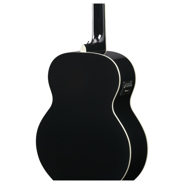 Ibanez AJ7012M1E Artwood 12-String, Black - back of body