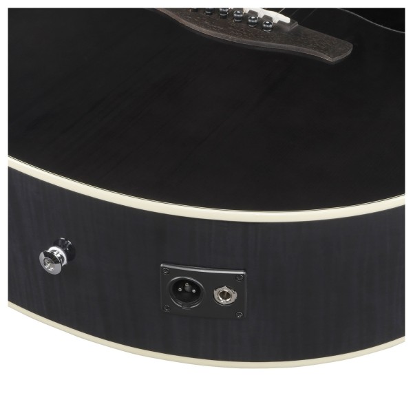 Ibanez AE170, Transparent Black - jack and DI