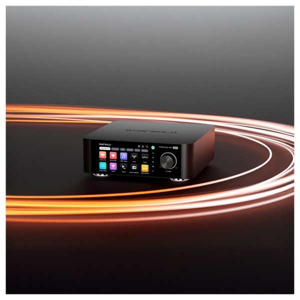 Eversolo Play Streaming Amplifier CD Edition, Black - orange rings 