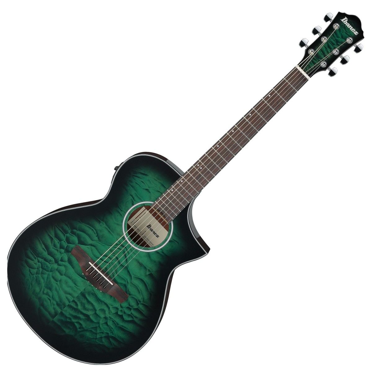 Click to view product details and reviews for Ibanez Aewc16qa Transparent Emerald Burst.