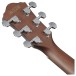 Ibanez AEWC16QA, Transparent Emerald Burst - back of headstock