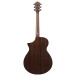 Ibanez AEWC16QA, Transparent Emerald Burst - back
