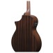 Ibanez AEWC16QA, Transparent Black Sunburst - back of body