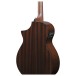 Ibanez AEWC16QA, Transparent Blue Sunburst - back of body