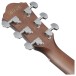 Ibanez AEWC16QA, Transparent Blue Sunburst - back of headstock