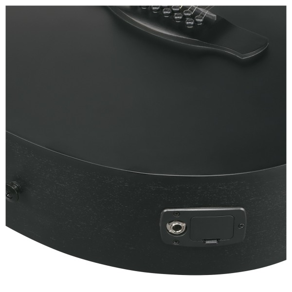 Ibanez AEG1221 12-String, Black Out - jack socket