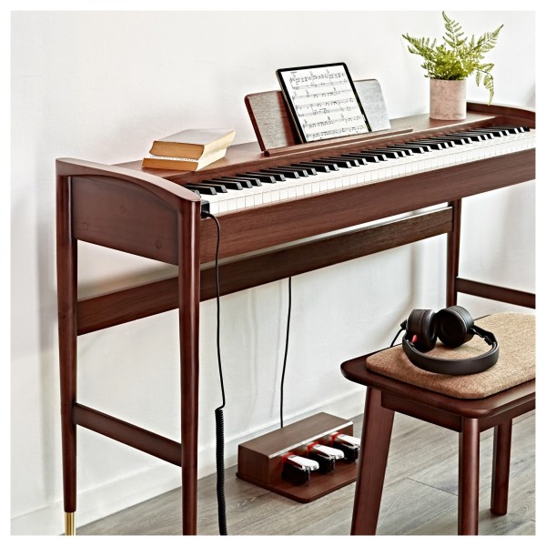 Keynote Contemporary Digital Piano with Bluetooth, Walnut