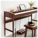 Keynote Contemporary Digital Piano with Bluetooth, Walnut